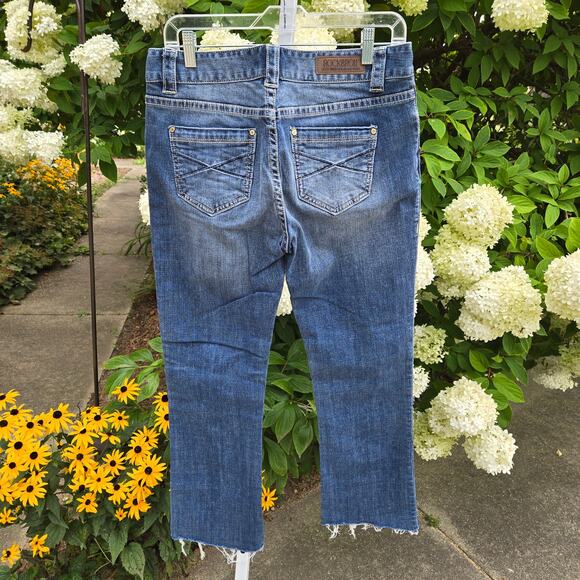 Rock&Roll Cowgirl Women's Jeans Studded Boyfriend size 28 Cutoff 29.25 Inseam - Picture 3 of 16